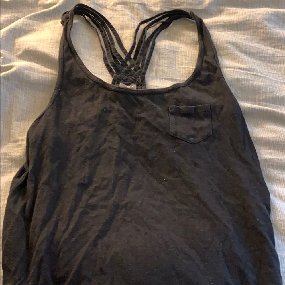 Black tank top with pretty back